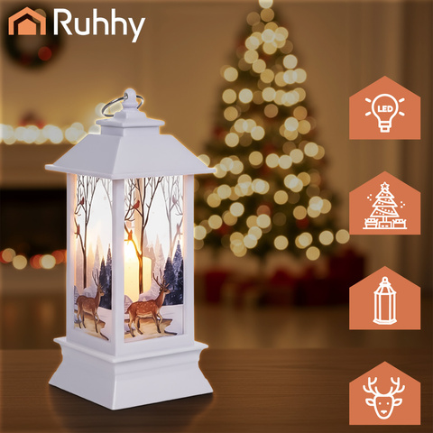 Lanterne de Noël à LED blanche Ruhhy 26753