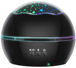 Night light with projector - black LP16857