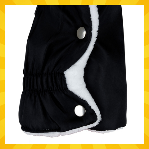 Manchons pour poussette double - noir Kruzzel 25814