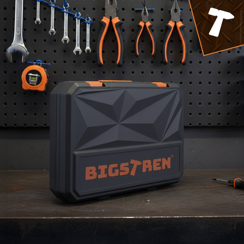 Tool set in a 168-piece case. Bigstreen 26475