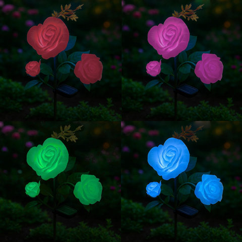 Solární lampa růže Gardlov 25282