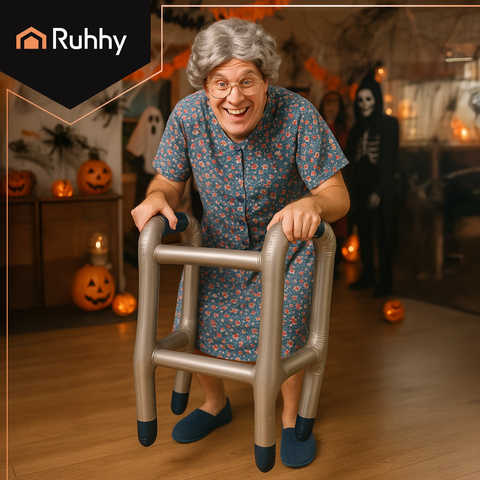 Inflatable walker with cane Ruhhy 26291