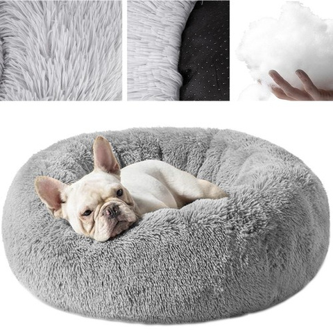 Hairy dog bed gray 22759