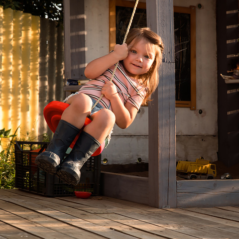 Garden swing round plastic 23554