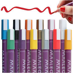 Lot de 12 marqueurs décoratifs Maaleo 25743