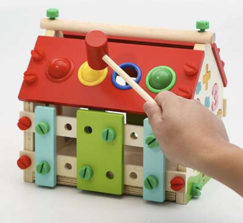 Wooden educational house Kruzzel 22564