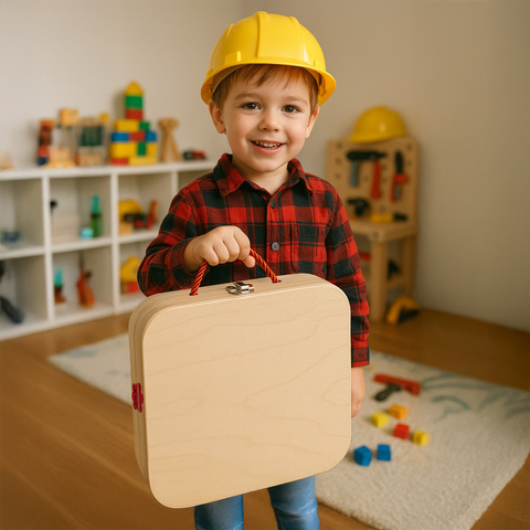 Kruzzel 26581 Boîte à outils en bois