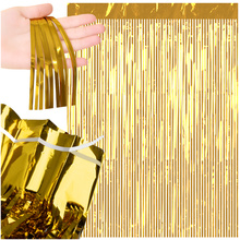 Rideau décoratif 2x1m doré Ruhhy 26173