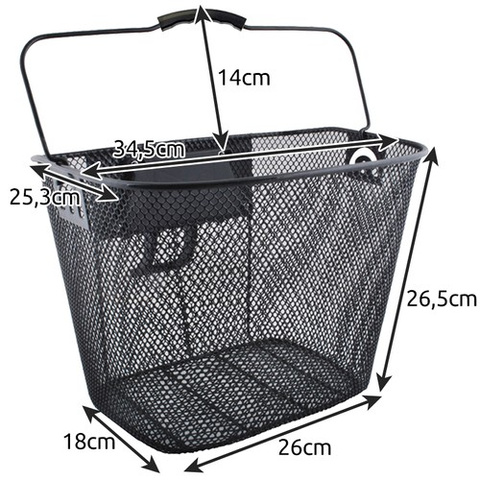 Metal bike basket 23557