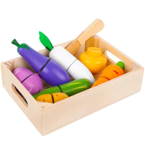 Set de coupe fruits et légumes en bois Z23543