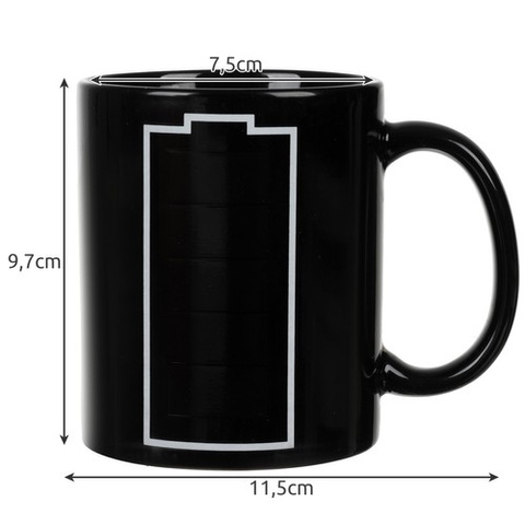 Mug magique - batterie 330ml Ruhhy 22103