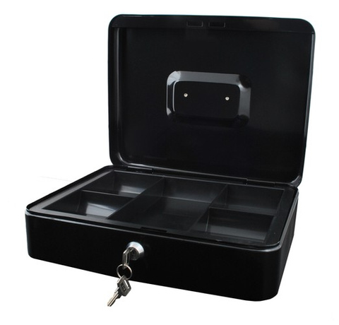 Large black cash box