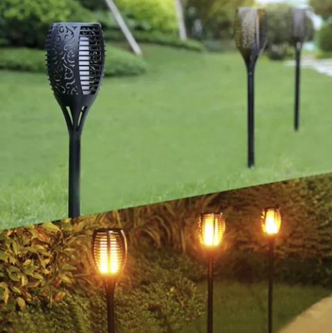 Solární zahradní lampa - svítilna, sada 4 ks, 23560