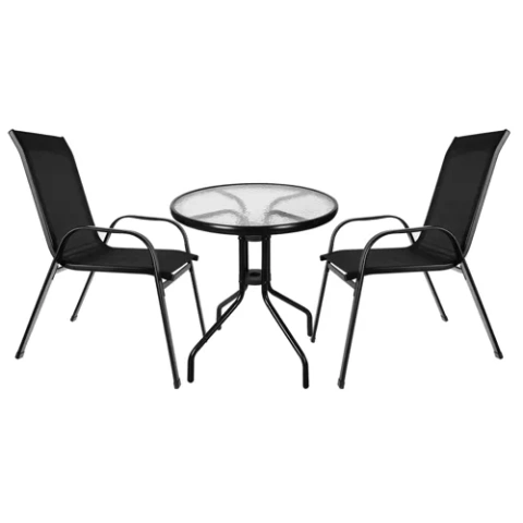 Ensemble de meubles de balcon - table + 2 chaises 23461