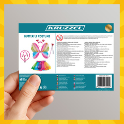 Schmetterlingskostüm 6-teilig Kruzzel 26742