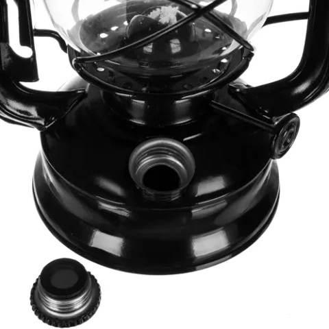 Black oil lamp 24cm