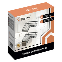Corner bathroom shelf - set of 2 Ruhhy 27092