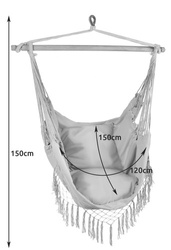 Hängematte - Brasilianischer grauer Stuhl Gardlov 23671