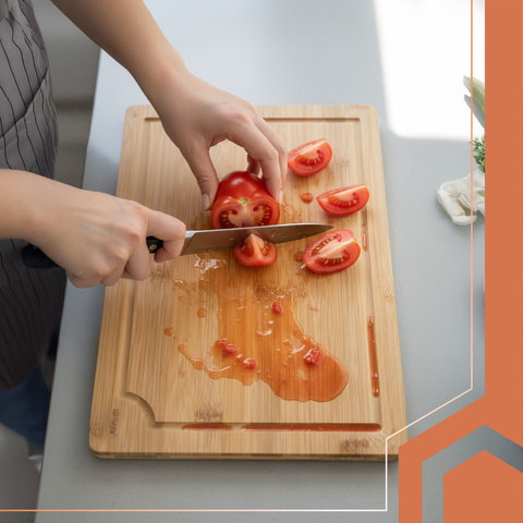 Bamboo cutting board - 3 pcs + Ruhhy stand