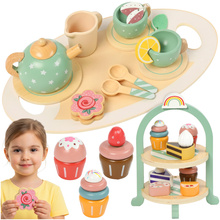 Children&#39;s tea set + Kruzzel 26418 cake stand