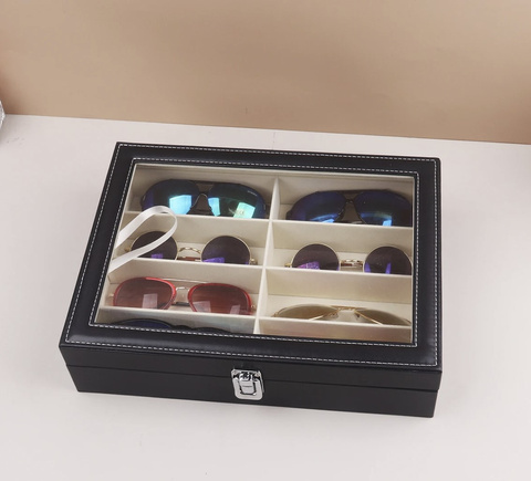 Organisateur de lunettes 8 compartiments