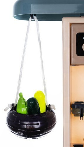 Spielzeugküche 72cm blau + Paar