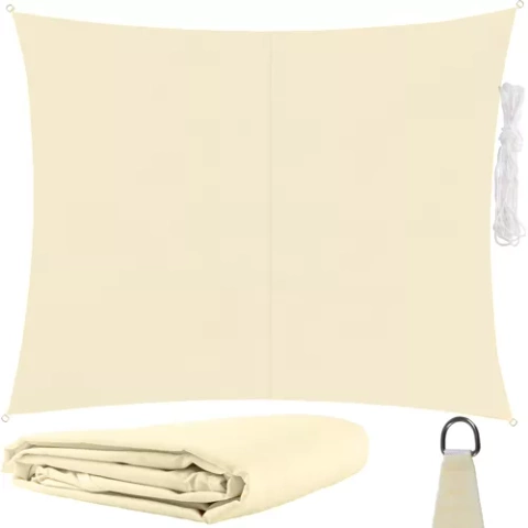 Voile d&#39;ombrage 3x2m - beige Gardlov 23163