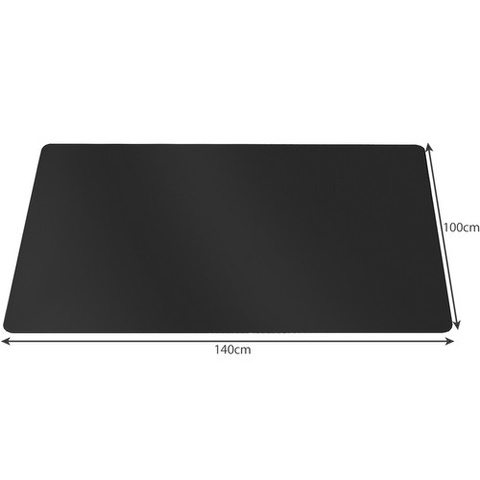 Tapis de protection sous chaise 100x140cm RUHHY - noir