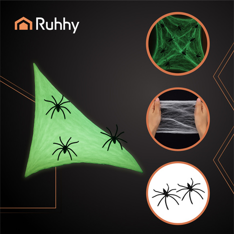 Glow-in-the-Dark Spiderweb Ruhhy 26214