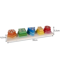 Wooden puzzle sorter Kruzzel 22492