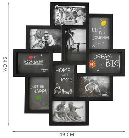 10 Photo Frame - Black