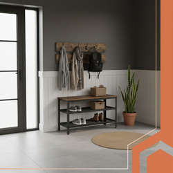 Schuhregal mit Kleiderbügel 73cm Ruhhy 27037