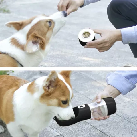 Bottle/bottle with bowl for dog Purlov 21033