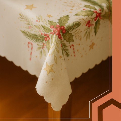 Christmas tablecloth 220x140cm Ruhhy 26378