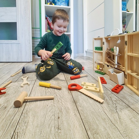 Box + Satz Holzwerkzeuge 22697