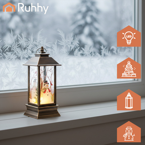 Latarenka świąteczna LED miedziana Ruhhy 26754