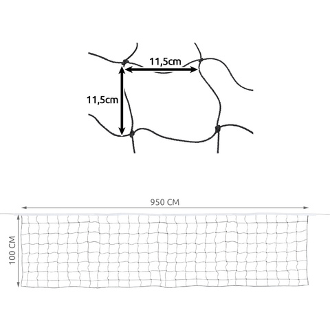 Filet de volley-ball + sac 23427