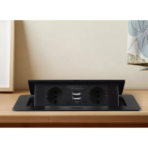 USB socket hidden in the table top - double Izoxis 21446