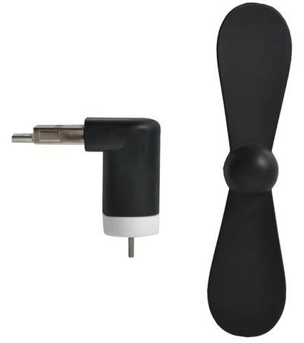 Micro USB fan black