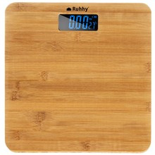Pèse-personne LCD - bois Ruhhy 22522