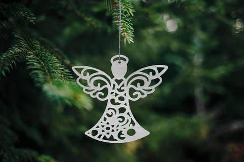 Christmas baubles/ tree pendants - angels - 3 pcs.