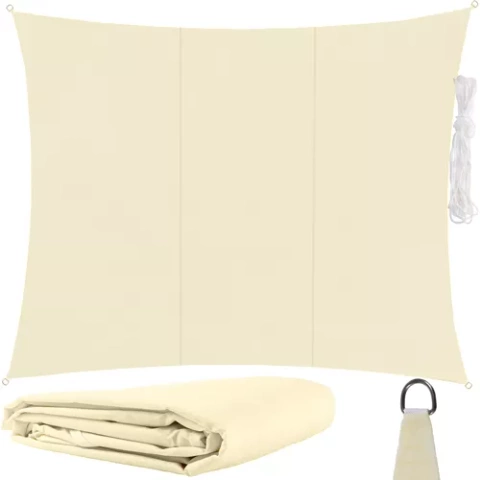 Voile d&#39;ombrage 4x3m - beige Gardlov 23144