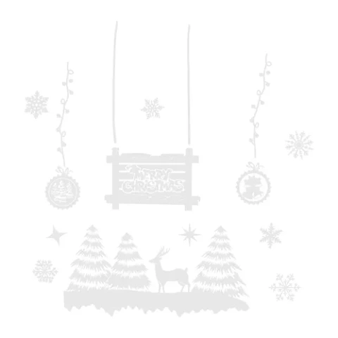 Christmas window stickers Ruhhy 22253