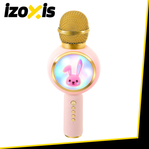 Izoxis 27048 Pinkes drahtloses Karaoke-Mikrofon