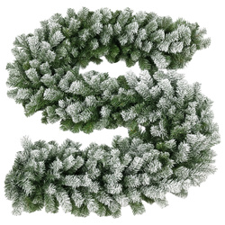 Snow-covered Christmas tree garland 2.7m HQ Ruhhy 26244