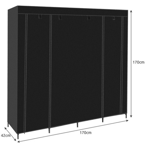 Armoire pliante en tissu 170x170cm Ruhhy 21744