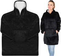 Толстовка XXL - черное одеяло
