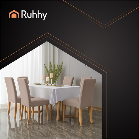 Housses de chaise - 6 pièces beige Ruhhy 25989