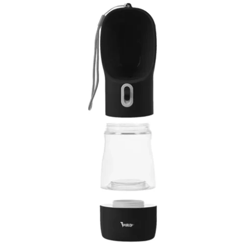 Purlov 21033 Hundeflasche/Wasserflasche mit Napf