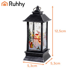 Silberne LED-Weihnachtslaterne Ruhhy 26755